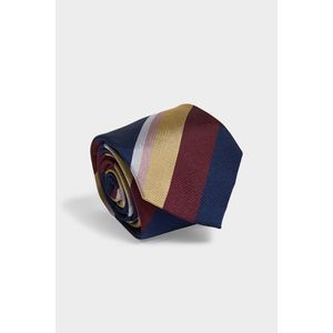 KRAVATA GANT SILK STRIPE TIE CLASSIC BLUE obraz