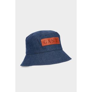 KLOBOUK GANT D2. DENIM BUCKET HAT EVENING BLUE obraz