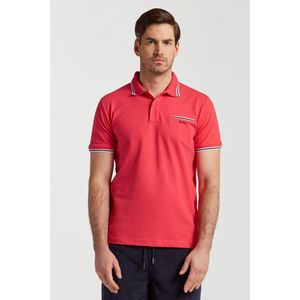 POLOKOŠILE GANT 3-COL TIPPING SOLID SS PIQUE MAGENTA PINK obraz