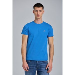 TRIČKO GANT CONTRAST LOGO SS T-SHIRT DAY BLUE obraz