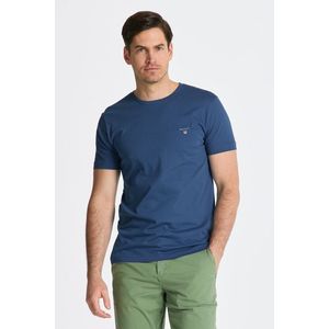 TRIČKO GANT ORIGINAL SLIM T-SHIRT LAKE BLUE obraz