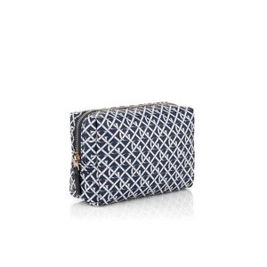 KOSMETICKÁ TAŠKA GANT D1. MONOGRAM PRINT MAKE UP BAG EVENING BLUE obraz