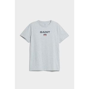 PYŽAMOVÉ TRIČKO GANT JERSEY C-NECK T-SHIRT LIGHT GREY MELANGE obraz