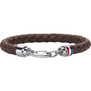 Tommy Hilfiger Hnědý kožený náramek TH2700530 obraz