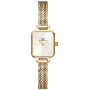 Daniel Wellington Micro Quadro Mini Evergold Champagne DW00100656 obraz