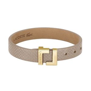 Lacoste Elegantní béžový kožený náramek Lura 2040216 obraz