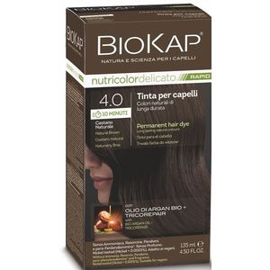 Biokap BIOKAP DELICATO RAPID barva na vlasy - 4.00 Přírodní hnědá tmavá 135 ml obraz