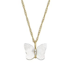 Fossil Krásný pozlacený náhrdelník Radiant Wings JF04424710 obraz