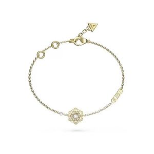 Guess Stylový pozlacený náramek s květinou La Fleur JUBB04557JWYG 14, 5 cm obraz