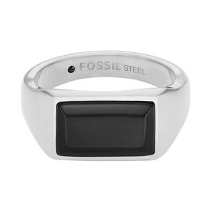 Fossil Moderní pánský prsten z oceli All Stacked Up JF04603040 65 mm obraz