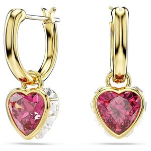 Swarovski Romantické pozlacené náušnice 2v1 Srdce Chroma 5684760 obraz