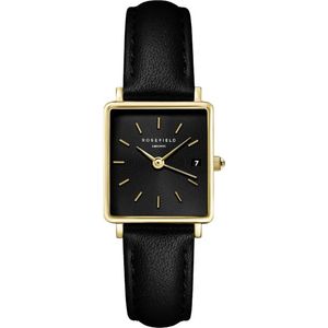 Rosefield Boxy XS Black Black Leather Gold QBBLG-Q53 obraz