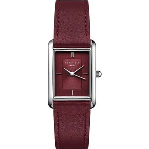 Rosefield Heirloom Modern Burgundy Dial Silver Burgundy Leather HBBLS-H08 obraz