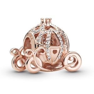 Pandora Pozlacený korálek Popelčin třpytivý kočár Disney Rose 789189C01 obraz