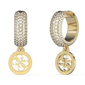 Guess Stylové pozlacené kruhy Crazy Earrings JUBE03301JWYGT/U obraz