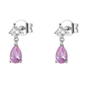 Brosway Stříbrné visací náušnice s kubickou Vibrant Pink zirkonií FVP115 obraz