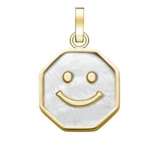 Rosefield Pozlacený přívěsek s perletí The Pendant PE-Gold-Smiley S obraz