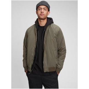 Zelená pánská bunda bomber jacket GAP obraz