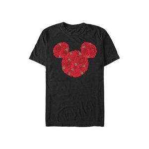 Černé pánské tričko Disney Classics Mickey Mouse Roses obraz