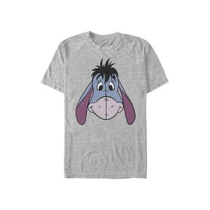 Melírované šedé pánské tričko Disney Classics Eyore Big Face obraz