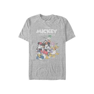 Melírované šedé pánské tričko Disney Classics MICKEY FREINDS GROUP obraz