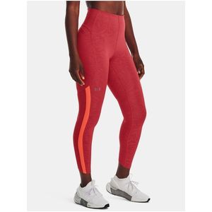 Legíny Under Armour UA Rush Legging Emboss Perf-RED obraz