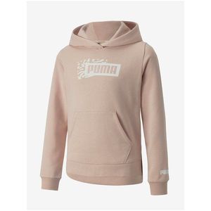 Světle růžová holčičí mikina s kapucí Puma Alpha obraz