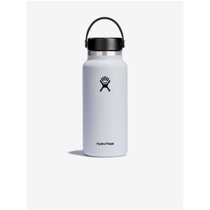 Bílá nerezová termolahev Hydro Flask Wide Mouth Flex Cap (946 ml) obraz