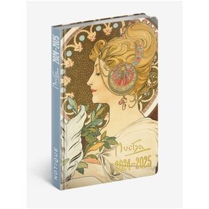 NOTIQUE 18měsíční diář Petito – Alfons Mucha 2024/2025, 11 x 17 cm obraz