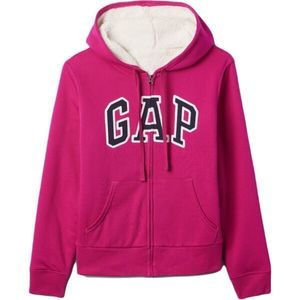 GAP V-LOGO SHERPA Dámská mikina, růžová, velikost obraz