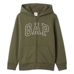 GAP V-OC COZY LOGO Chlapecká mikina, khaki, velikost obraz