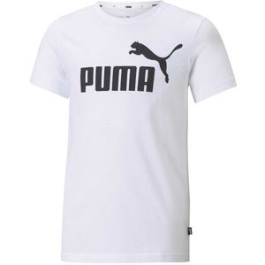 Puma ESSENTIALS LOGO TEE Chlapecké triko, bílá, velikost obraz