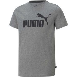 Puma ESSENTIALS LOGO TEE Chlapecké triko, šedá, velikost obraz