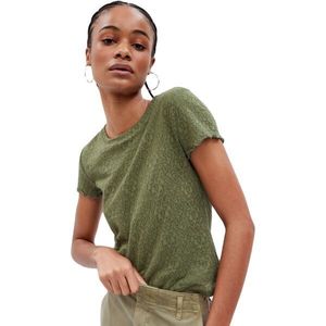 GAP FLORAL JACQUARD BABY Dámské tričko, khaki, velikost obraz