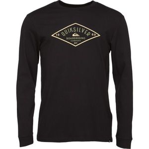 Quiksilver DIAMOND LOGO LS Pánské triko, černá, velikost obraz