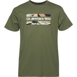 Quiksilver CAMO LOGO SS Pánské triko, khaki, velikost obraz