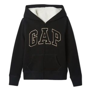 GAP V-COZY LOGO Dívčí mikina, černá, velikost obraz