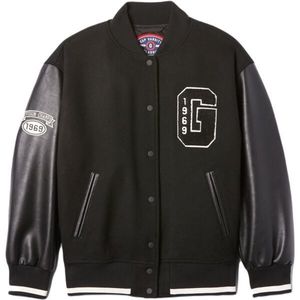 GAP WOOL VARSITY Dámská bunda, černá, velikost obraz