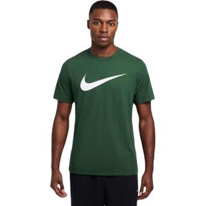 Nike NSW TEE ICON SWOOSH Pánské tričko, tmavě zelená, velikost obraz