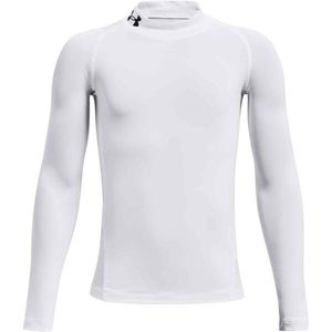 Under Armour HG ARMOUR MOCK Chlapecké kompresní tričko, bílá, velikost obraz