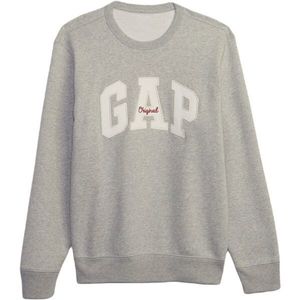 GAP CREWNECK LOGO Pánská mikina, šedá, velikost obraz