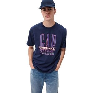 GAP TALL LOGO Pánské tričko, tmavě modrá, velikost obraz