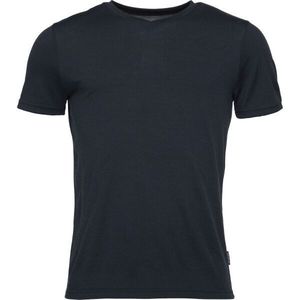 Devold HAREID MERINO 200 TEE V-NECK Pánské merino triko, černá, velikost obraz