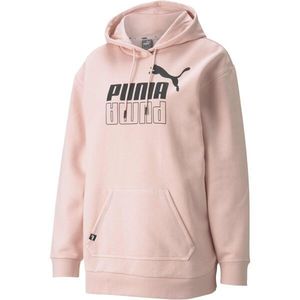 Puma POWER ELONGATED HOODIE Dámská mikina, růžová, velikost obraz