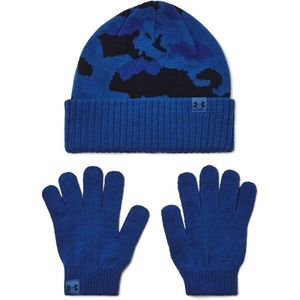 Under Armour BEANIE COMBO Set čepice a rukavice, modrá, velikost obraz