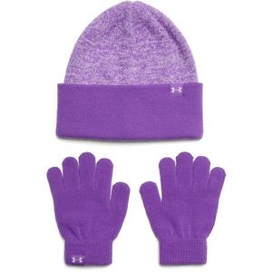 Under Armour BEANIE COMBO Set čepice a rukavice, fialová, velikost obraz