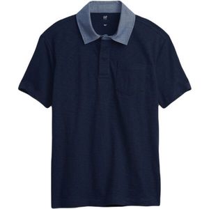 GAP CHAMBRAY POLO Chlapecké tričko, tmavě modrá, velikost obraz