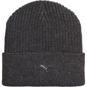 Puma METAL CAT BEANIE Zimní čepice, tmavě šedá, velikost obraz