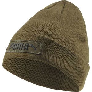 Puma CLASSIC CUFF BEANIE Pánská pletená čepice, khaki, velikost obraz