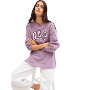 GAP HERITAGE TUNIC CREW Dámská mikina, černá, velikost obraz